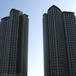 View of the upper levels of Essensa East Forbes as seen from Old Lawton Drive near the oval road.