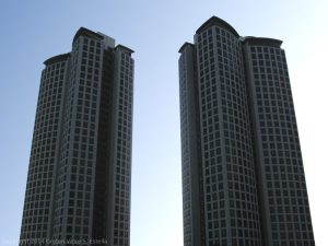 View of the upper levels of Essensa East Forbes as seen from Old Lawton Drive near the oval road.